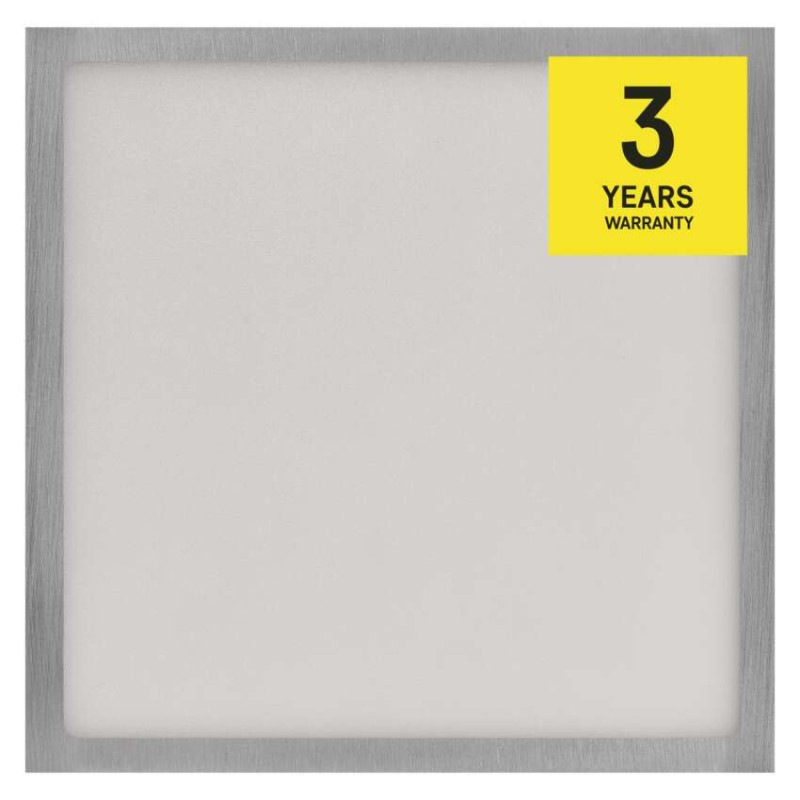 LED prisadené svietidlo, štvorec, strieborné, 21W, CCT 14