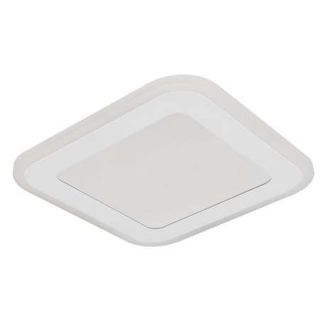 Stropné svietidlo, kov biely, plast, zrkadlový 3D efekt, akryl biely, DxŠxV: 230x230x40mm, vrátane L 11