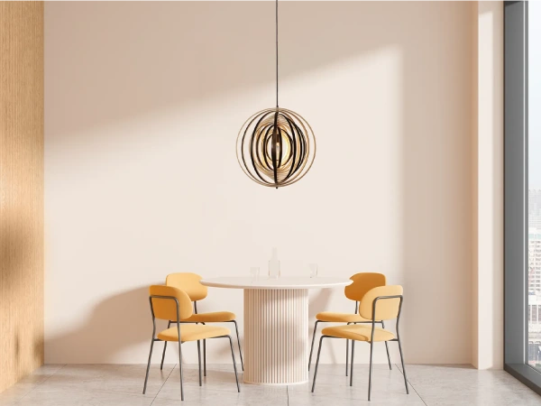 Závesné svietidlo z masívneho dreva E27 / 590 - WRE073 6