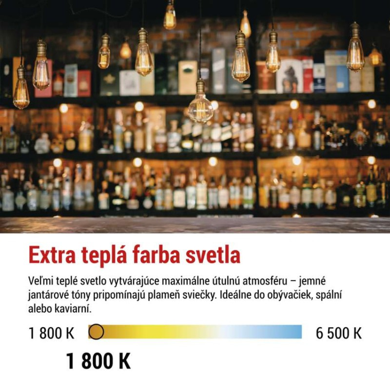 LED žiarovka DECO S123 / E27 / 3,5 W (14 W) / 130 lm / flame 3