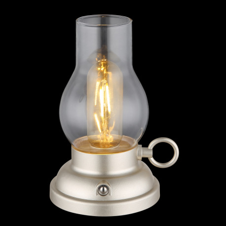 Dekoratívne svietidlo, plast champagne matná, číre sklo, plast jantárová, dotykový stmievač, bez ada 4