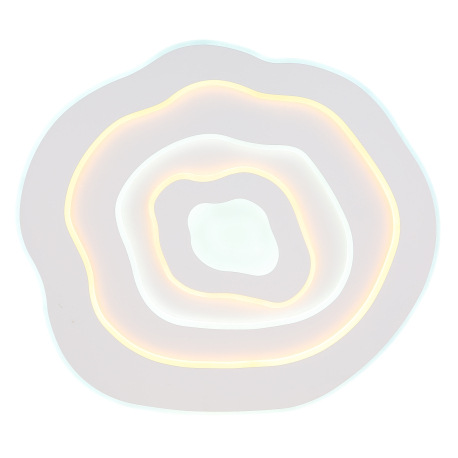 Stropné svietidlo kovové biele matné, akryl biely, DxŠxV: 480x430x60mm, LED 24W 230V, 3000lm zdroj, 8