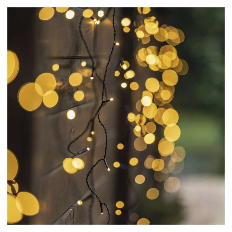 Standard LED spojovacia vianočná reťaz – cencúle, 2,5 m, vonkajšia, teplá biela 5