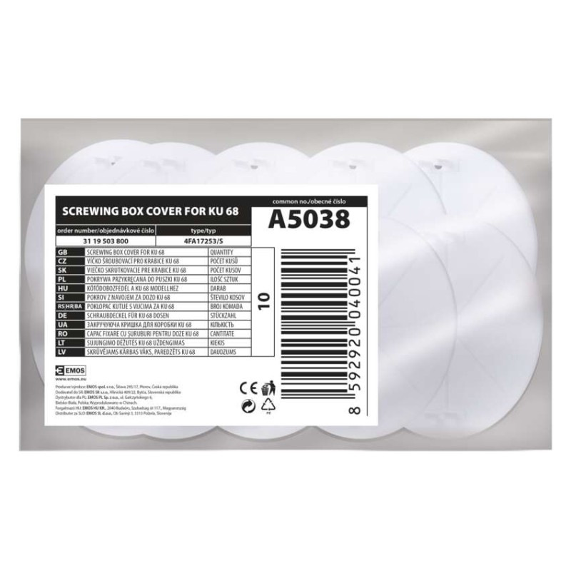 Víčko V68 PRO KU 68L/1 skrutkovacie 1