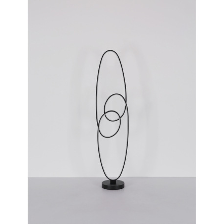 Stojanové svietidlo, kov čierny, hliník čierny matný, plast biely, kábel PVC čierny, vyínač na kábli 19