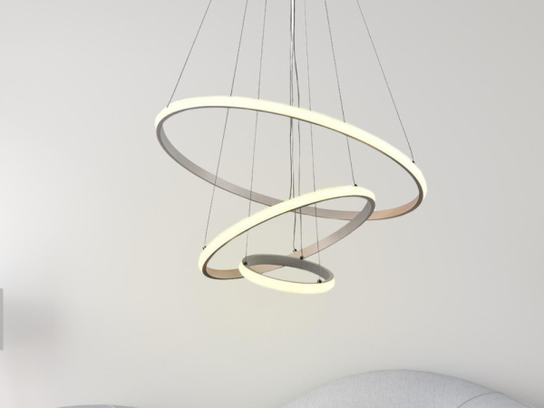 LED závesná lampa na lanku + diaľkový ovládač 90W - J4301/W 3