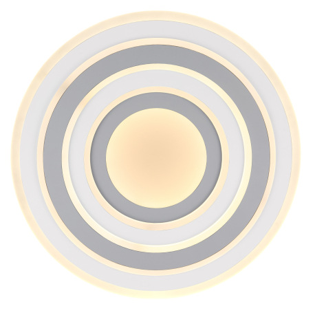 Stropné svietidlo, kov biely, akryl antracit a biely, nočné svetlo, funkcia pamäte, stmievateľné, di 3