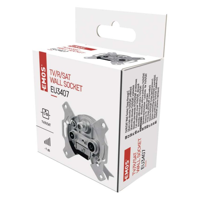 Účastnícka zásuvka EU3407 priebežná 2