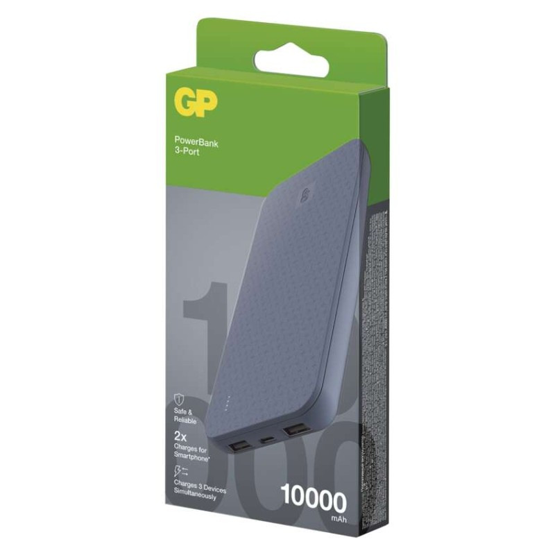 Power bank GP B+ Series, 10 000 mAh, 15 W, modrá