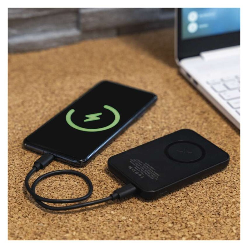 Power bank EMOS WI 521, 5 000 mAh, 20 W+Wireless, čierny 2