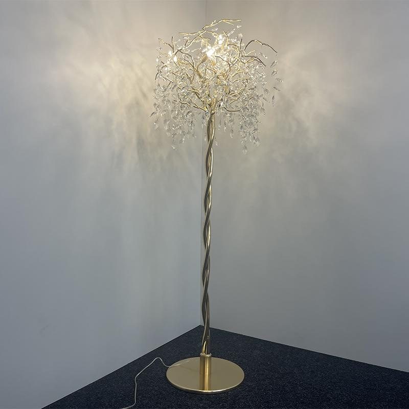 Luxusná krištáľová stojaca lampa 5 x G9 - CA011/F 7