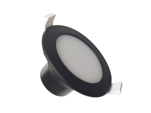 LED podhľadové svietidlo 7W / IP44 / DR01 / SMD / 4000K / BK - LDL153/B 2