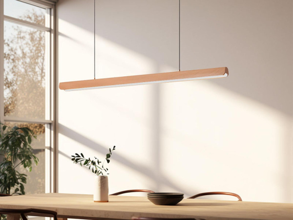 Drevený luster na lanku z masívneho dreva LED 22W / 1200 - WRL0421 6