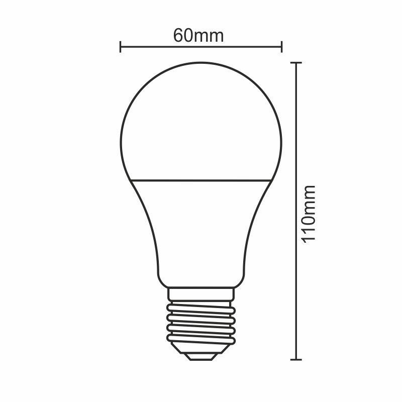 LED žiarovka 7W - A60 / E27 / SMD / 4000K - ZLS581 6