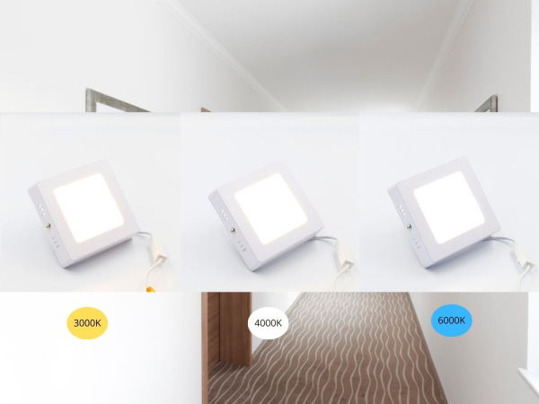 LED prisadený panel 6W / PSSF / SMD / CCT / WH - LPL431 2