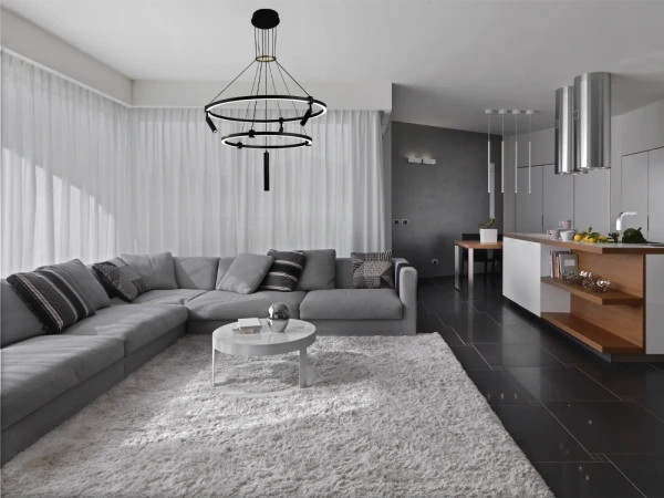 LED závesné svietidlo na lanku + diaľkový ovládač 140W - J7304/B 12