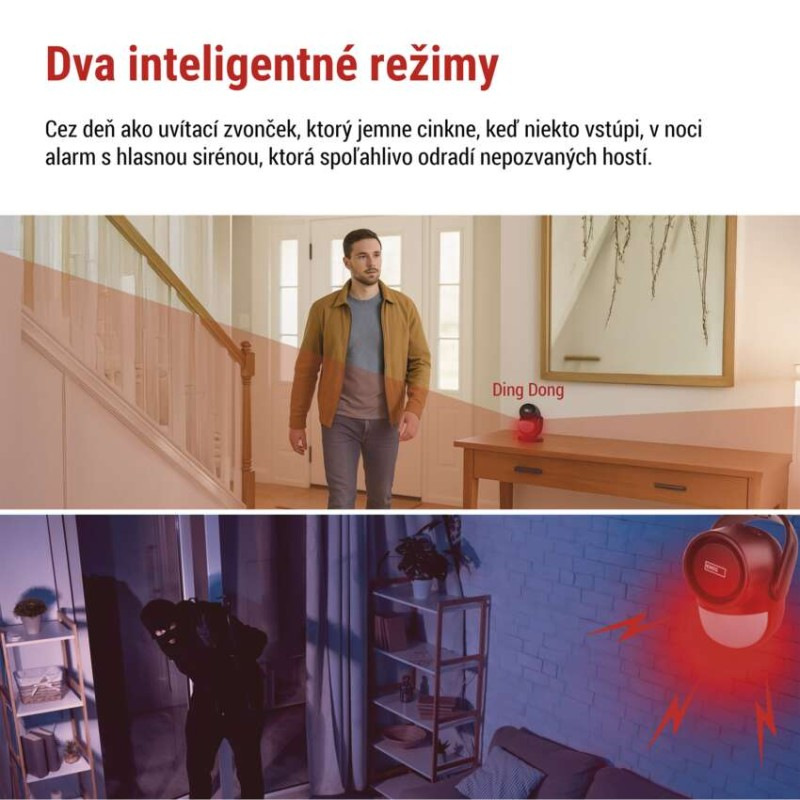 Alarm s pohybovým senzorom EM‑125L PROTECTOR 4