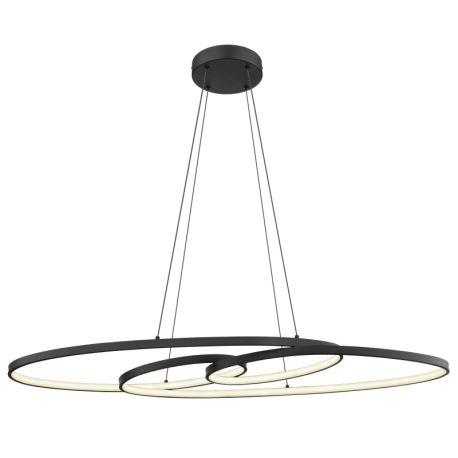 Závesné svietidlo, kov čierny, hliník čierny matný, plast biely, kábel PVC čierny, niekoľko úrovní c 15