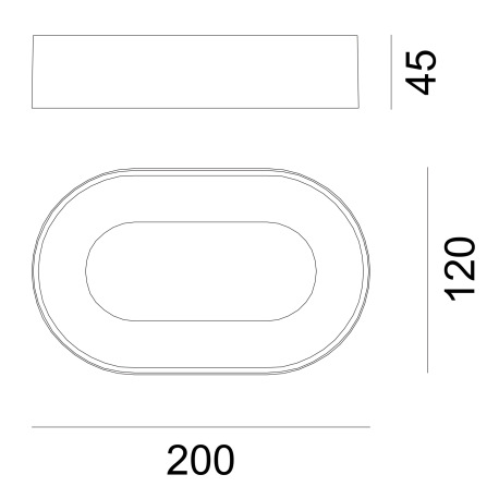 Vonkajšie svietidlo, hliník antracit, plast opál, IP54, ŠxV:120x200, H:45, vrátane 1xLED 12W 230V, z 10