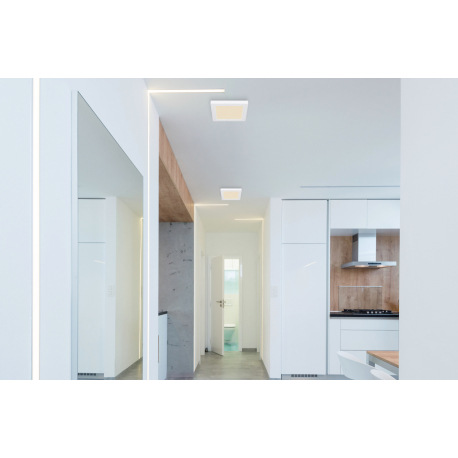 Stropné svietidlo, plast biely, plast biely, zmena farby svetla prepínačom, fixácia farby, DxŠxV:165 1