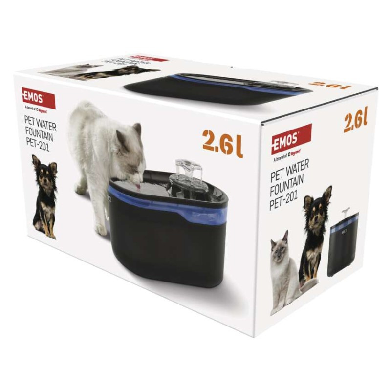 Vodná fontána Pet Care, 2,6 l, sivá 6