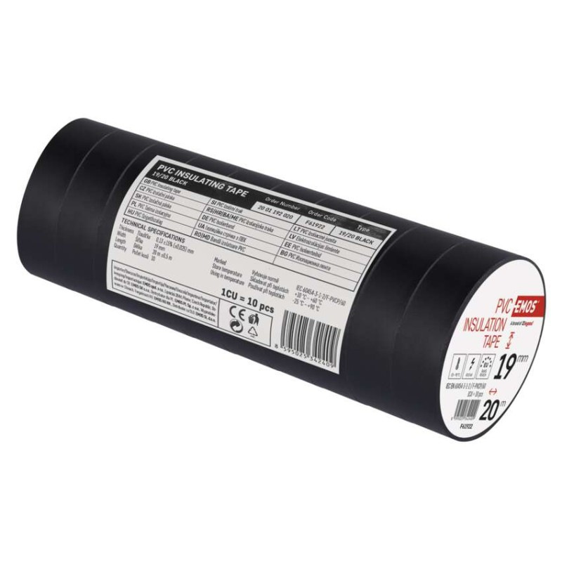 Izolačná páska PVC 19mm / 20m čierna 1