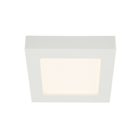 Stropné svietidlo, plast biely, plast opál, DxŠxV:172x172x35, vrátane 1xLED 12W 230V, 1000lm, 3000K. 10