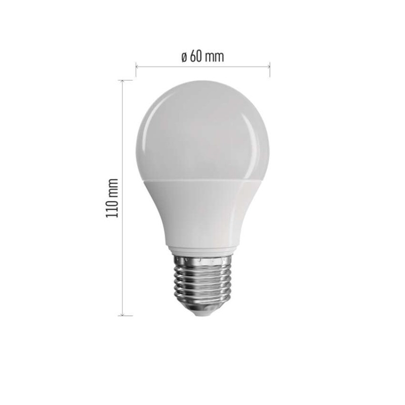LED žiarovka Classic A60 / E27 / 7,3 W (50 W) / 645 lm / teplá biela