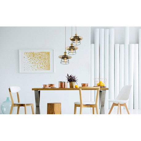 Závesné svietidlo, kov bronzový, kov čierny, Ø330 V:1550, bez žiaroviek 3xE27, max. 60W 230V. 5