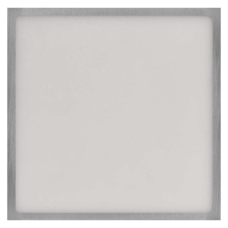 LED prisadené svietidlo, štvorec, strieborné, 28,5W, CCT 6