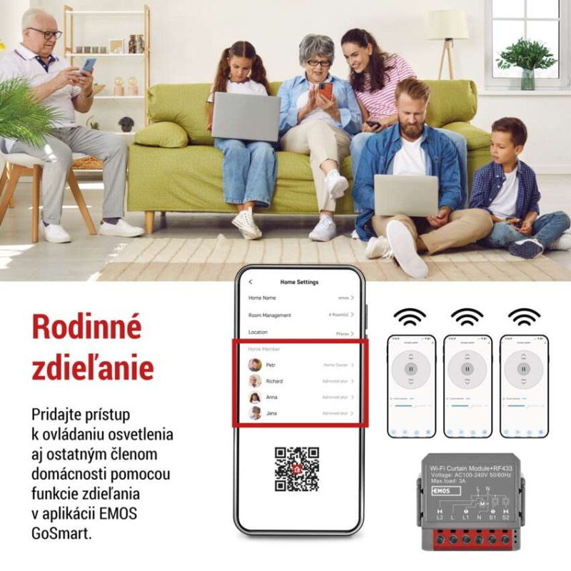 GoSmart modul motora IP-2121CW, WiFi, 1-kanálový 2