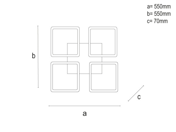 LED stropné svietidlo s diaľkovým ovládačom 95W - TB1312/W 9