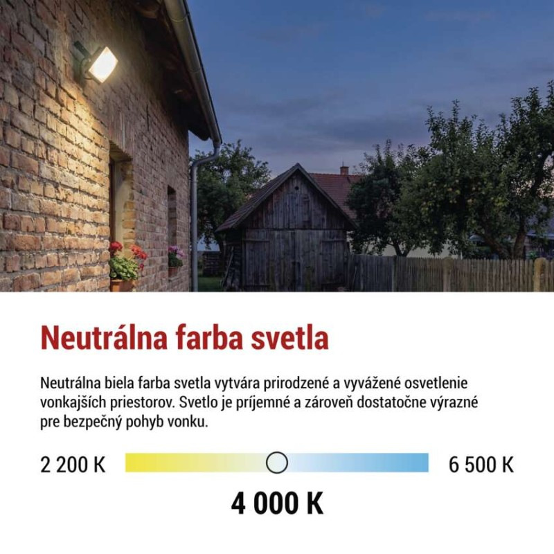 LED reflektor TAMBO EVO, 30 W, 3000 lm, IP65, čierny 9
