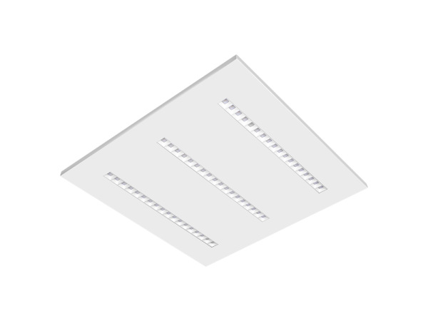 LED podhľadový panel 36W / 595x595 / SMD / 4000K / WH / UGR16 - PL122 7