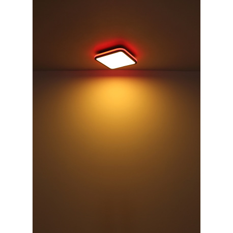 Stropné svietidlo kov čierny matný, akryl biely, stmievateľné, niekoľko úrovní pomocou nástenného sp 14