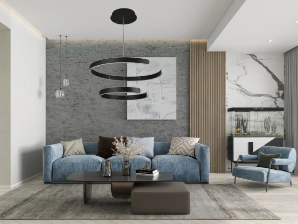 LED závesná lampa na lanku + diaľkový ovládač 120W - J4328/B 2