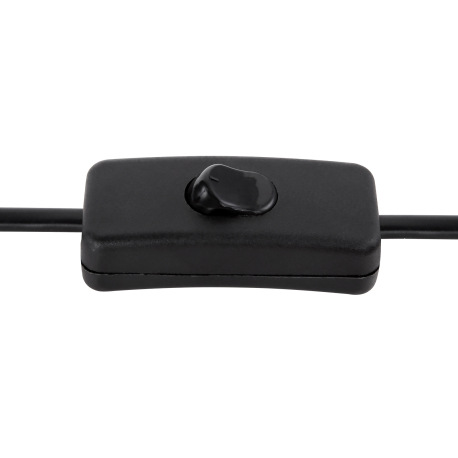 Stolová lampa, kov čierny, drevo, dymové sklo, čierny PVC kábel, s vypínačom na kábli, ø: 100mm, V:2 10