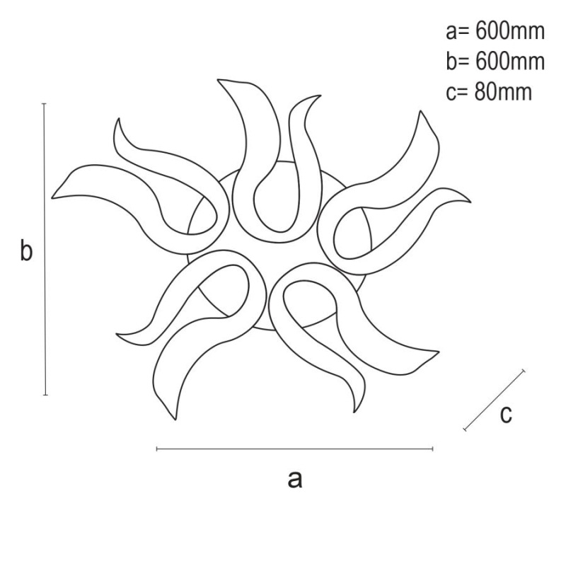 LED stropná lampa + diaľkový ovládač 65W - J3317/B 1