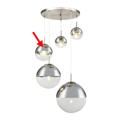 Náhradné sklo pre 15851, -3, -5, ø20cm