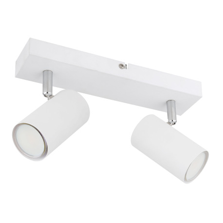 Nástenné svietidlo, kov biely, kov chrómový, DxŠxV:260x60x120mm, bez žiaroviek 2x GU10, max. 35W 230 12