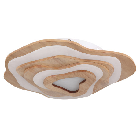 Stropné svietidlo drevo tmavohnedé, kov biely, plast biely, stmievateľné, prepínanie funkcií nástenn 2