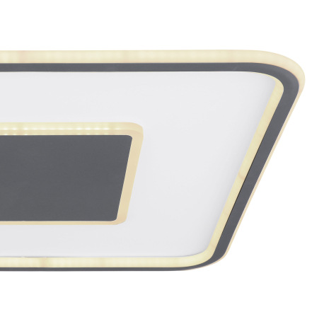 Stropné svietidlo, kov biely,kov grafit,akryl opál biely,zmena farby svetla cez nástenný vypínač,pam 15