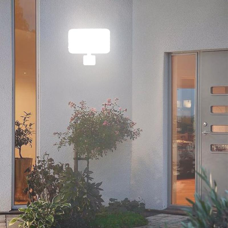 Vonkajší biely LED reflektor so senzorom 50W / 4000K - LF7124S 12