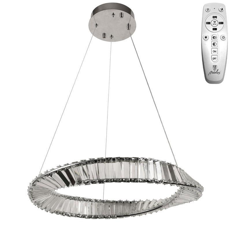 LED krištáľové svietidlo + diaľkový ovládač 40W - J6349/CH 9