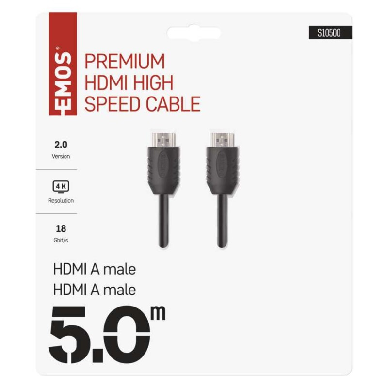 HDMI 2.0 high speed kábel A vidlica – A vidlica 5m 1
