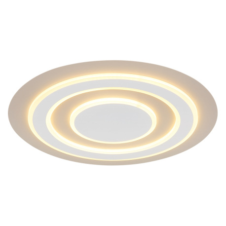 Stropné svietidlo, kov biely matný, kov pieskovej farby, akryl biely, ø: 480mm, V: 43mm, vrátane LED 1
