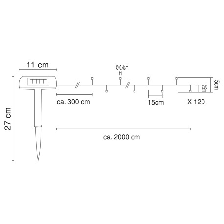 SOLAR RETAZ 33700-120 20M 5