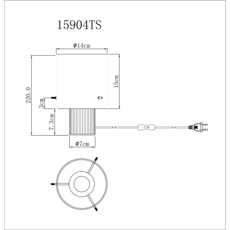 Stolná lampa, kov sivý tmavý, sklo dymovej farby, textilný kábel čierny, kolískový vypínač na kábli, 4