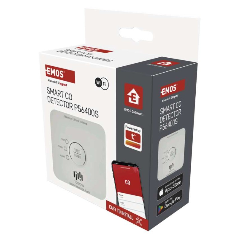 GoSmart detektor oxidu uhoľnatého v miestnosti TCS0101W s WiFi 8