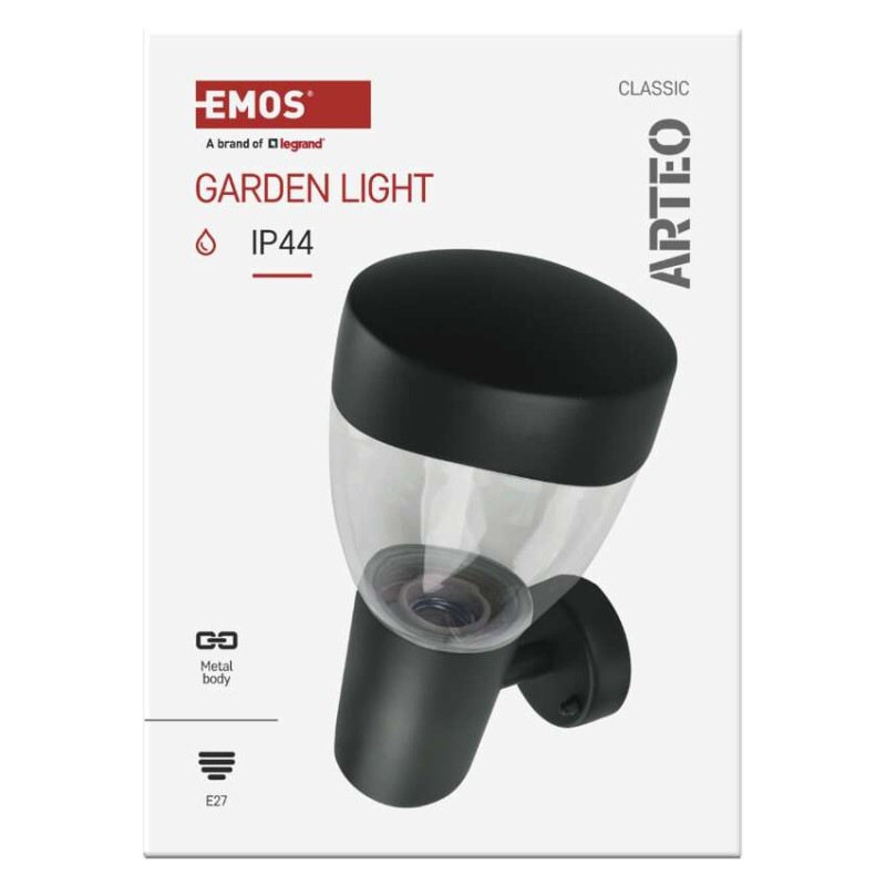 Záhradné nástenné svietidlo ARTEO, 16,4 x 12 x 23 cm, 1 x E27, 15 W 11